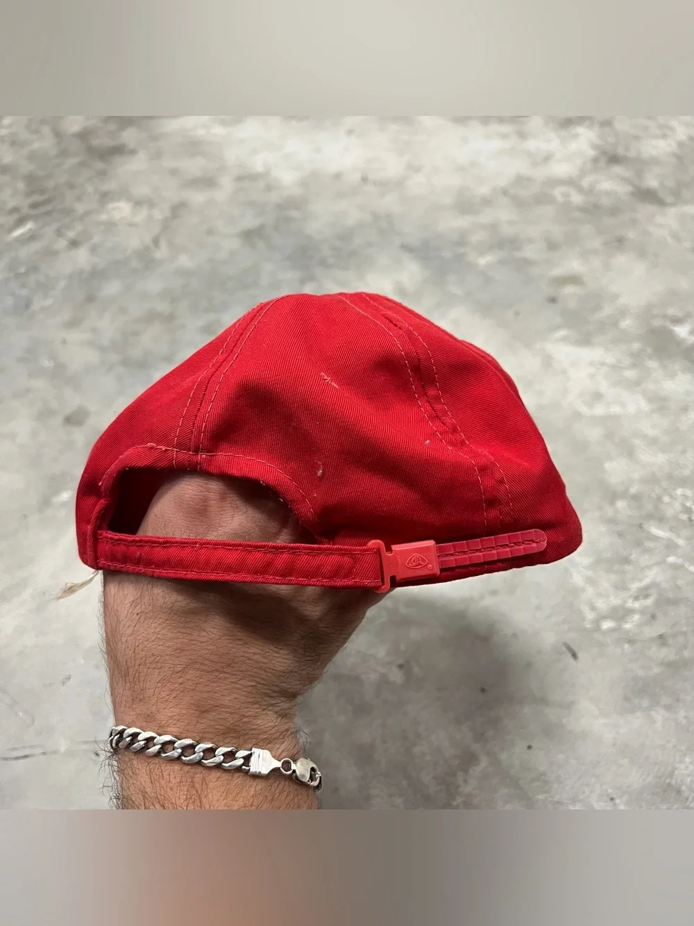 Vintage 80s Everybody Duck Golf Hat Red Foam Rope Trucker Cap Yupoong Korea